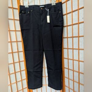 NWT Smooth Black Denim Jeans Sz 14 Jones New York - New Womens Pants